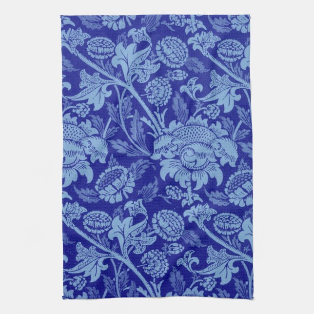 William Morris - Indigo Blue Wey Fabric Kökshandduk (Vertikal)