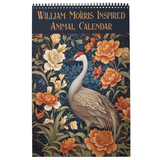 William Morris Inspired Animal Blommigt 2025 Vol.2 Kalender (Omslag)