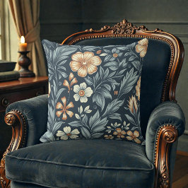William Morris Inspired Botanical Style Pattern Kudde
