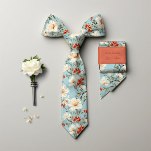 William Morris-Inspired Cherry Blommar Blommigt Slips