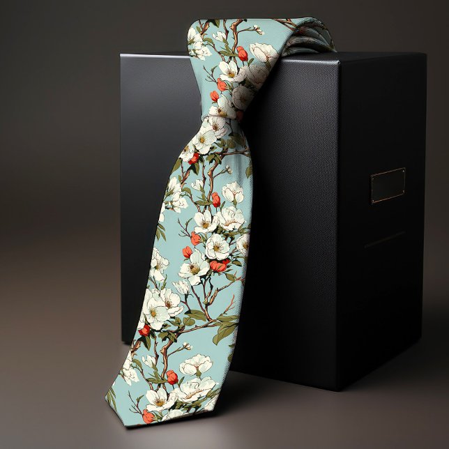 William Morris-Inspired Cherry Blommar Blommigt Slips (Skapare uppladdad)