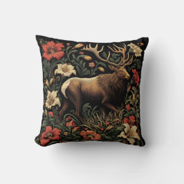 William Morris Inspired Elk Pillow Kudde