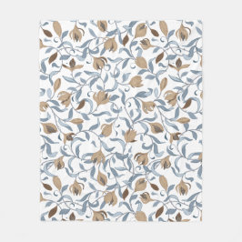 William Morris Inspired White Ull Fleecefilt