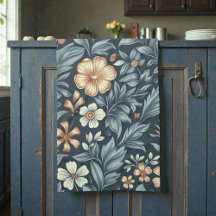 William Morris inspirerad botanisk stilmönster