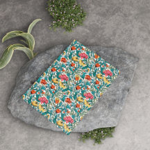 William Morris inspirerade rosa gult kopparblått