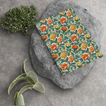 William Morris inspirerade terracotta pastel blue