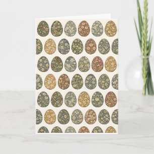 William Morris Inspirerat Botaniskt Påskägg Kort
