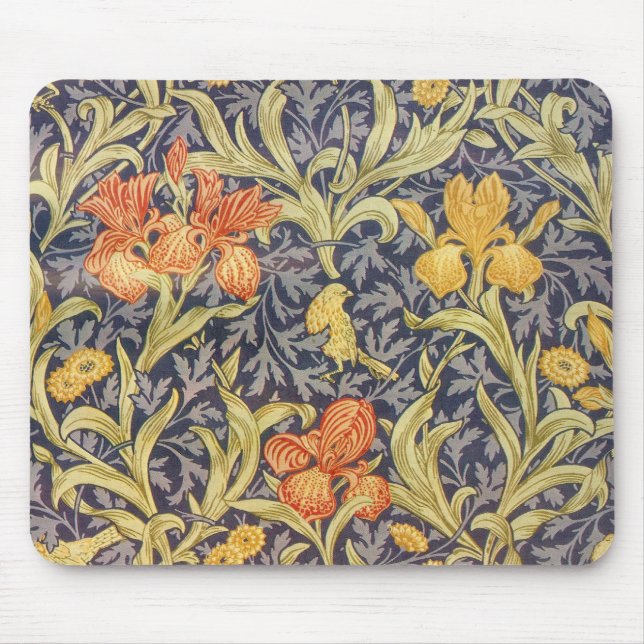 William Morris Iris - Mousepad Musmatta (Framsidan)