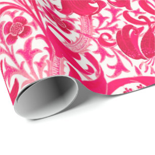 William Morris Iris och lilja, Fuchsia rosa Presentpapper
