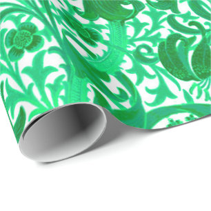 William Morris Iris och lilja, Jadegrönt Presentpapper