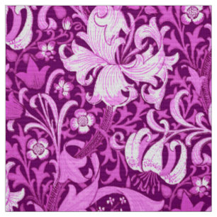 William Morris Iris och Lily, Amethyst Lila Tyg