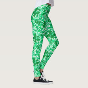 William Morris Iris och Lily, Jade Grönt Leggings