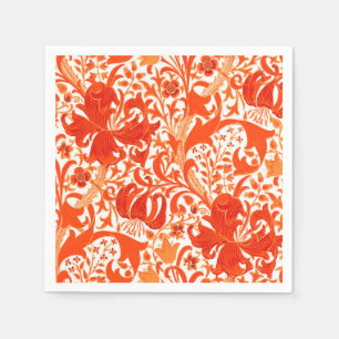 William Morris Iris och Lily, Mandarin Orange Pappersservett