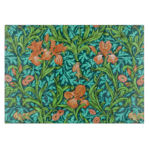 William Morris Iris, Orange och Turkos  