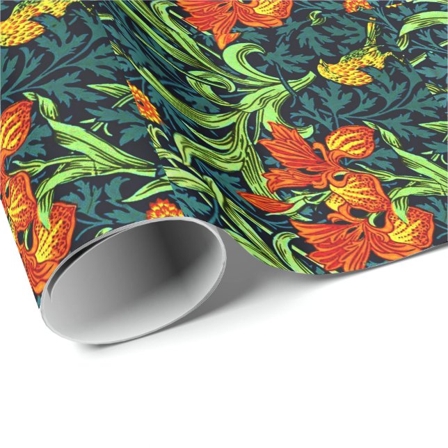 William Morris - Iris Presentpapper (Rullad Hörn)