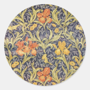 William Morris Iris Runt Klistermärke