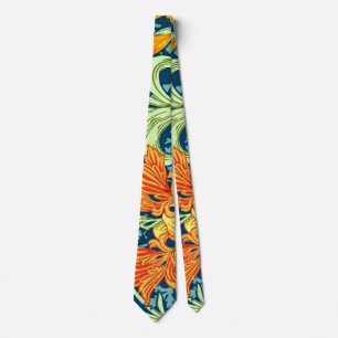 William Morris - Iris, vintage blommönster Slips