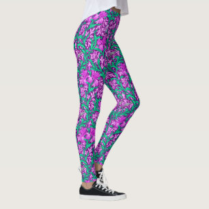 William Morris Irises, Amethyst Lila Leggings