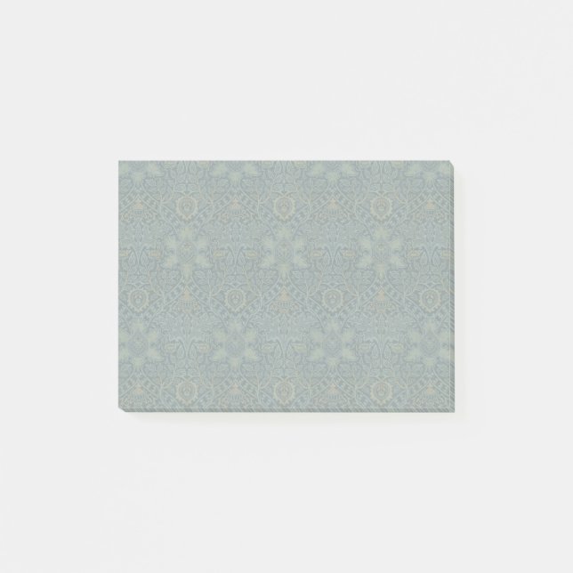 William Morris Ispahan Tealgrön Blommönsterkonst Post-it Block (Framsida)