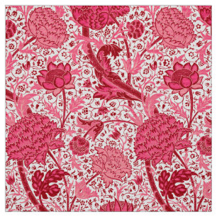 William Morris Jacobean Floral, korallrosa Tyg