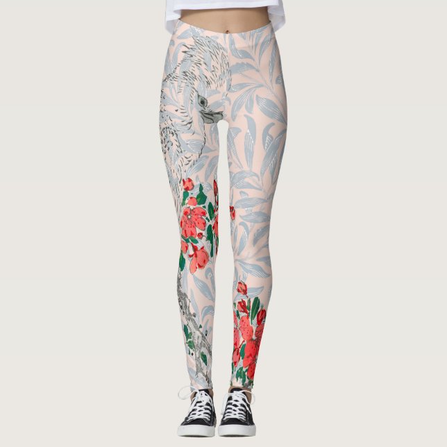 WILLIAM MORRIS JAPANESE PRINT PARROT LEGGINGS (Framsida)