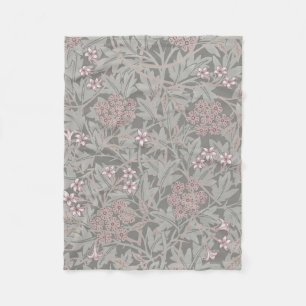 William Morris Jasmin Blommönster Fleecefilt