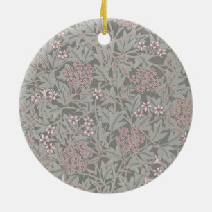 William Morris Jasmin Blommönster Julgransprydnad Keramik