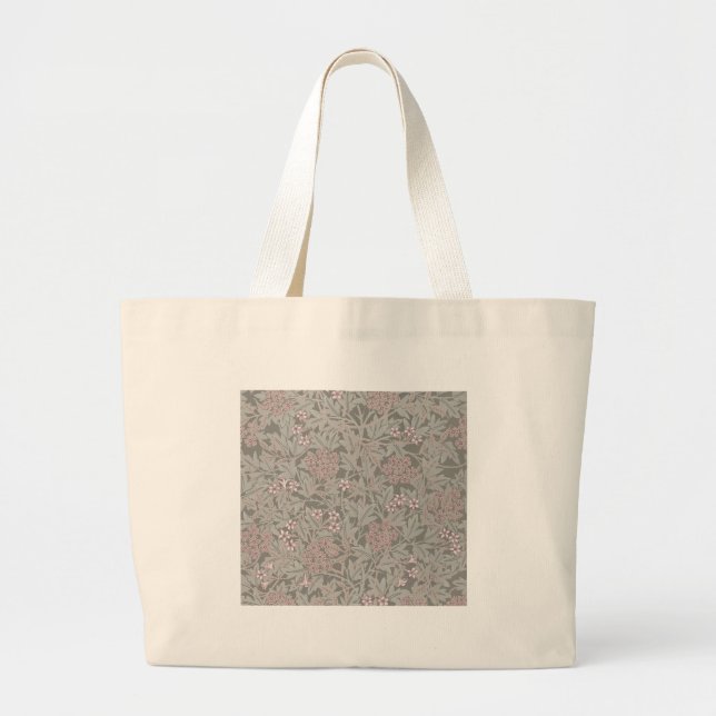 William Morris Jasmin Blommönster Jumbo Tygkasse (Framsidan)
