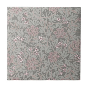 William Morris Jasmin Blommönster Kakelplatta