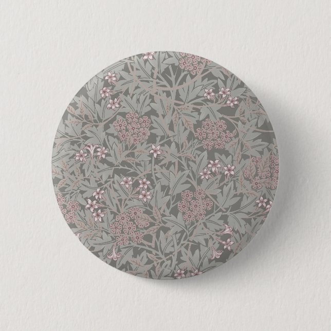 William Morris Jasmin Blommönster Knapp (Framsida)