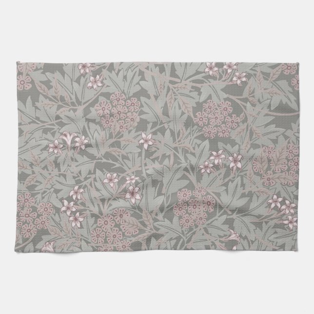 William Morris Jasmin Blommönster Kökshandduk (Horisontell)