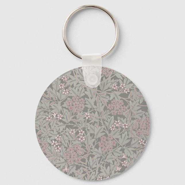 William Morris Jasmin Blommönster Nyckelring (Framsida)
