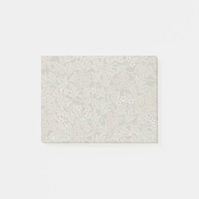 William Morris Jasmin Blommönster Post-it Block (Framsida)