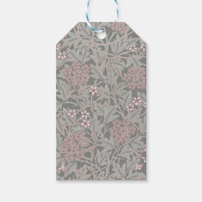William Morris Jasmin Blommönster Presentetikett (Framsidan)
