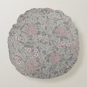 William Morris Jasmin Blommönster Rund Kudde