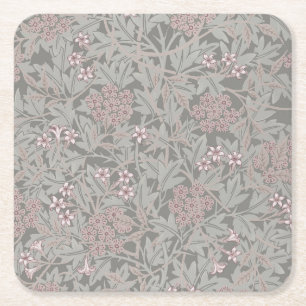 William Morris Jasmin Blommönster Underlägg Papper Kvadrat