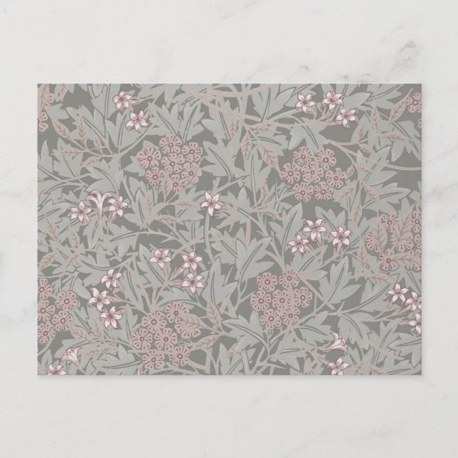 William Morris Jasmin Blommönster Vykort (Framsida)