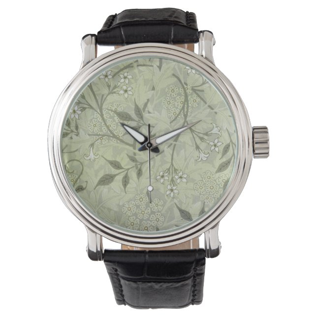 William Morris Jasmin Botanisk Vintage Antik Armbandsur (Framsida)