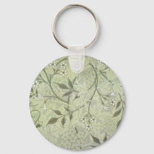 William Morris Jasmin Botanisk Vintage Antik Nyckelring