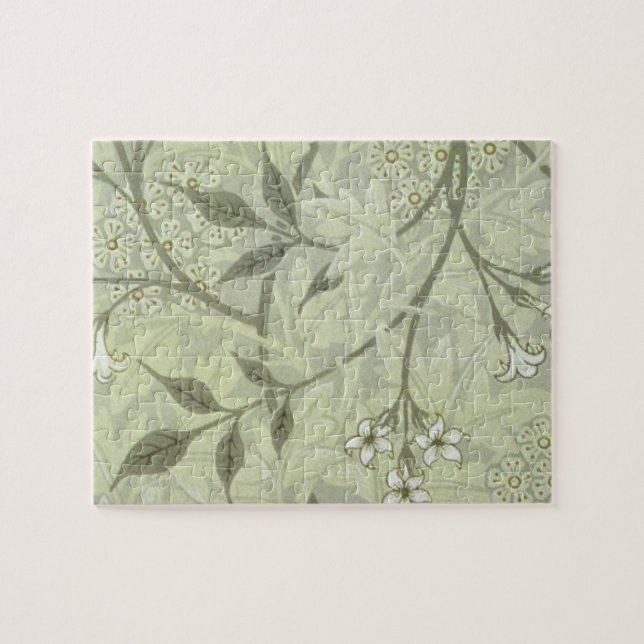 William Morris Jasmin Botanisk Vintage Antik Pussel (Horisontell)