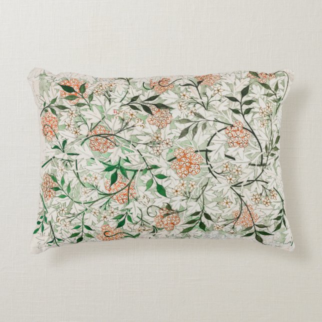 William Morris - Jasmin Mönster Konstverk Prydnadskudde (Framsidan)