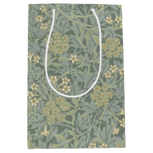 William Morris Jasmine Blue Grönt Botanical Art