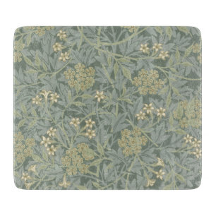 William Morris Jasmine Blue Grönt Botanical Art