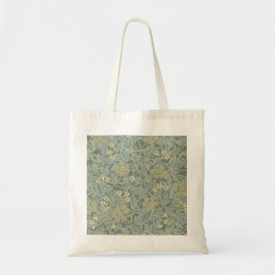 William Morris Jasmine Blue Grönt Botanical Art Tygkasse