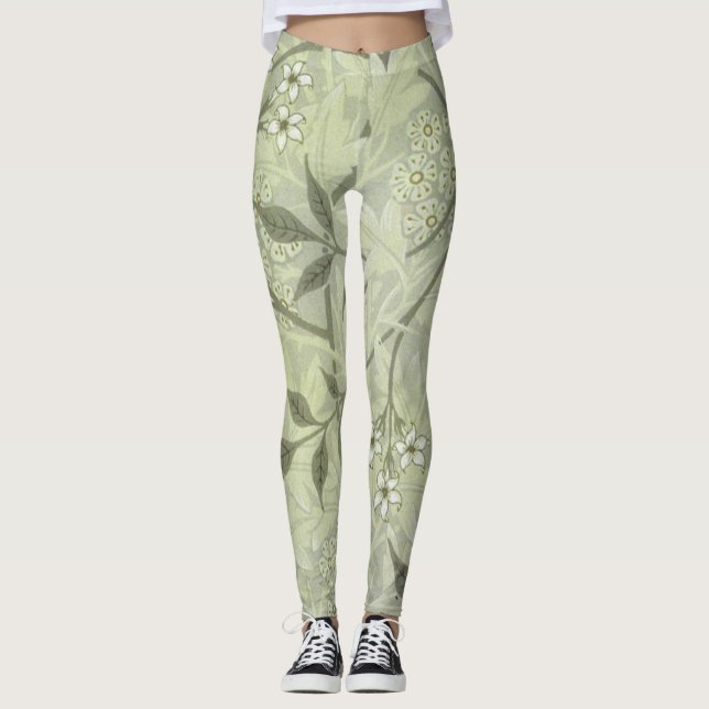 William Morris Jasmine Botanical Leggings (Framsida)