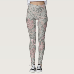 William Morris Jasmine Flower Mönster Leggings