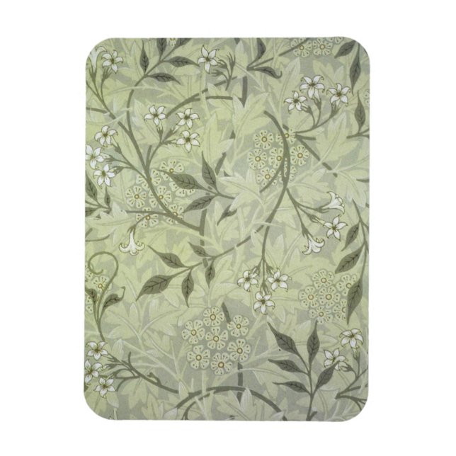 William Morris Jasmine Flower Tapet Art Magnet (Vertikal)