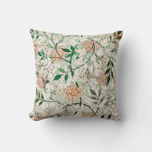 William Morris Jasmine Garden Flower Classic Kudde (Framsida)