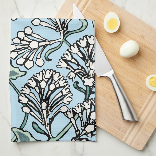 William Morris Jasmine och Löv Mönster Kökshandduk (Vikt i Fjärdedel)