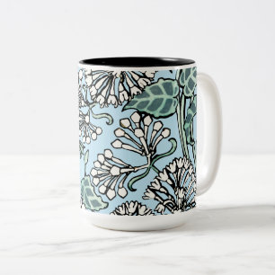 William Morris Jasmine och Löv Mönster Två-Tonad Mugg